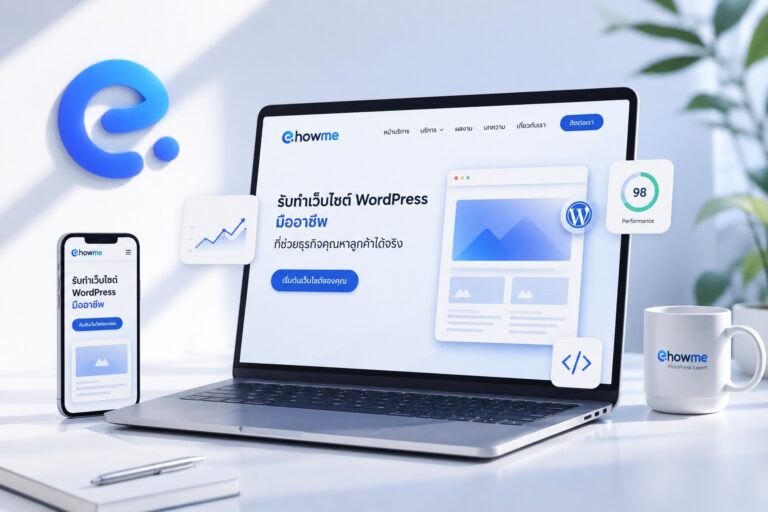eHowMe รับทำเว็บไซต์ WordPress มืออาชีพ